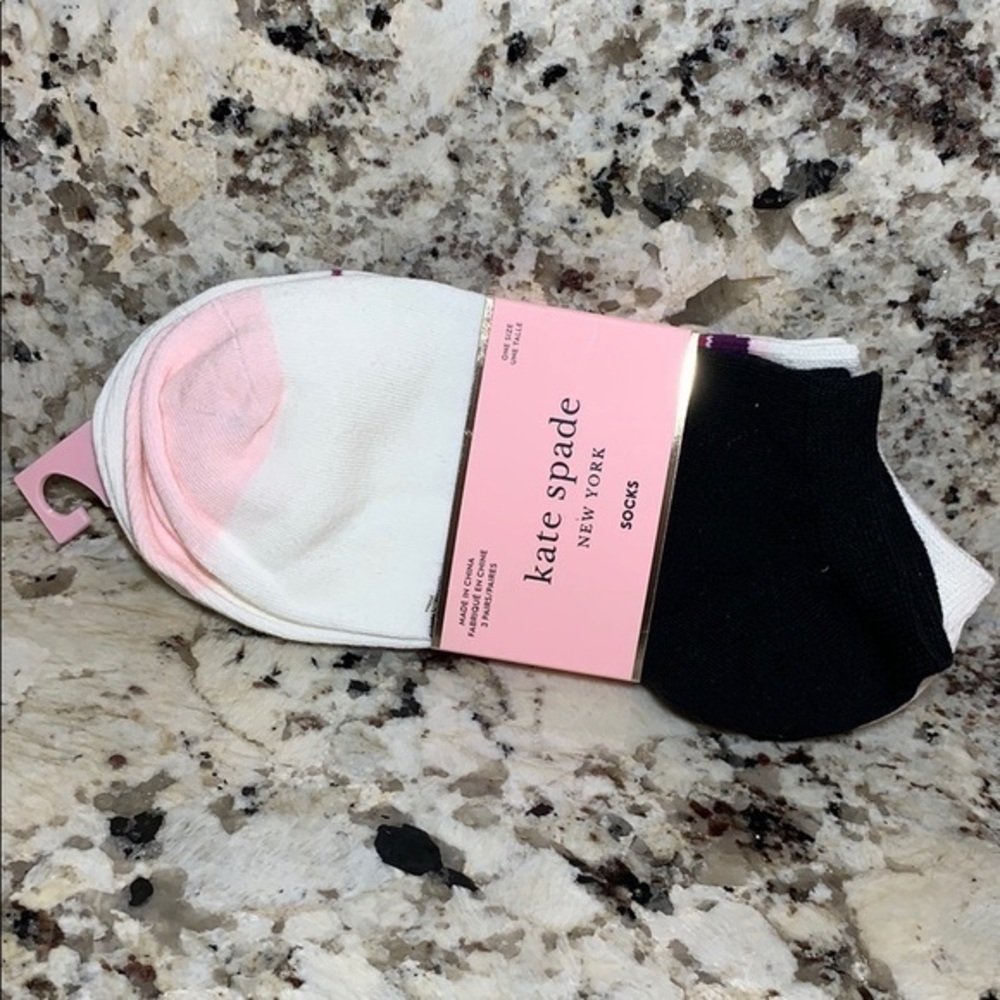 NWT KATE SPADE SOCKS (set of 3)